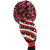 Bommel Sparkle Strick Headcover, schwarz/weiß/rot