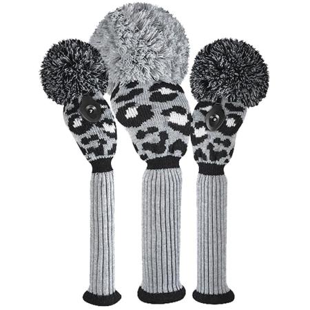 Bommel Strick Headcover, grau/leo