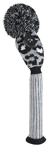 Bommel Strick Headcover, grau/leo, Hybriden