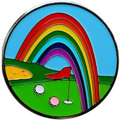 BeTheBall Ballmarker Rainbow Green