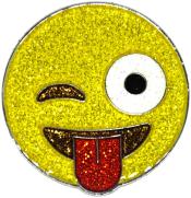 Emoji® Glitzy Ballmarker &quote;Just Kidding&quote;