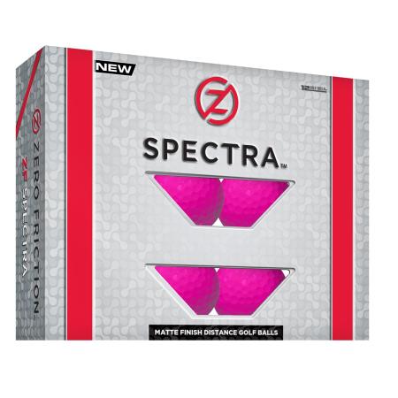 Zero Friction Spectra Golfbälle, 12er Karton, pink