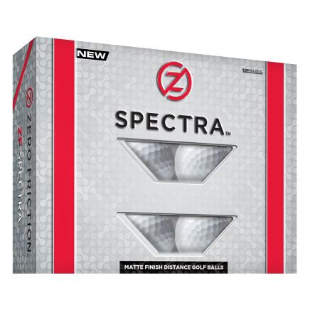 Zero Friction Spectra Golfbälle, 12er Karton, weiß