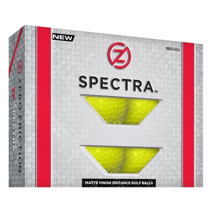 Zero Friction Spectra Golfbälle, 12er Karton, gelb