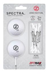 Zero Friction Spectra TwoBall-TeePack, weiß