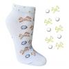 cbfmoda Damen-Golfsocken Tees 'n Balls, weiß