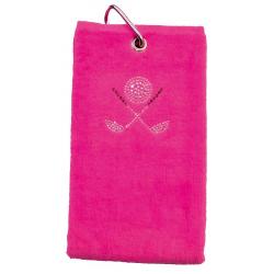 cbfmoda Golftuch Schläger mit Ball pink