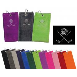 cbfmoda Golftuch Schläger mit Ball marineblau