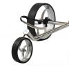 trendGOLF. Cushy S Edelstahl 3-Rad Push Trolley, silber (Edelstahl poliert)