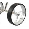 trendGOLF. Cushy S Edelstahl 3-Rad Push Trolley, silber (Edelstahl poliert)