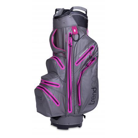 trendGOLF. Rainline Pro Golf Cartbag, grau/pink