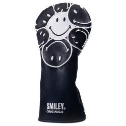 KraveGolf Stacked Smiley Originals Headcover schwarzweiß 3er Set
