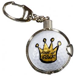 Schlüsselanhänger mit entnehmbarem Golfball King of Golf