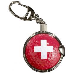 Schlüsselanhänger mit entnehmbarem Golfball Switzerland