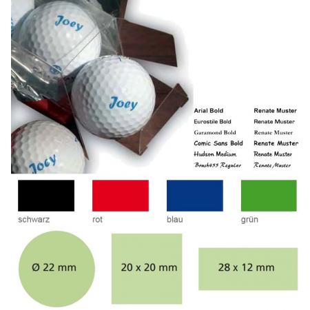 Bedruckte Marken-Golfbälle, 12 Stück, Titleist Pro V1