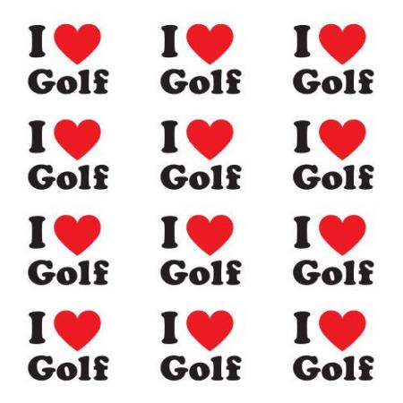 Golfdotz® Golfballmarkierungen, I Love Golf