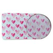 Crocodily Clip Ballmarker-Set, Pink Hearts