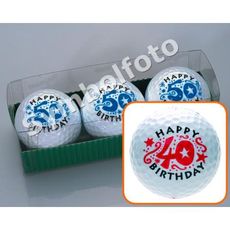 Golfball-Set &quote;Geburtstag&quote; - 40 Jahre