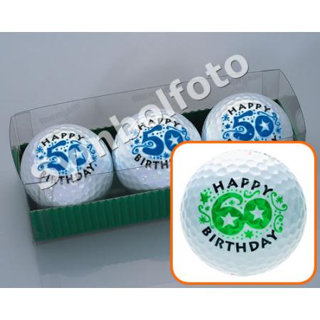 Golfball-Set &quote;Geburtstag&quote; - 60 Jahre