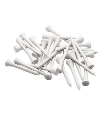 Silverline Holztees weiß, 100 Stück