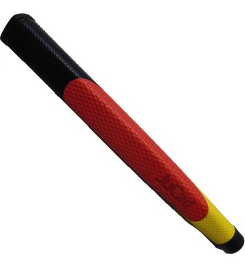 JuCad Jumbo Putter Griff, schwarz/rot/gold