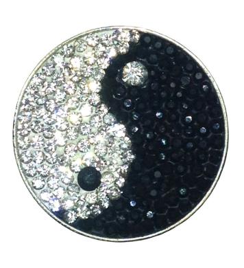 Navika Micro Pavé Crystal Ballmarker Yin to My Yang