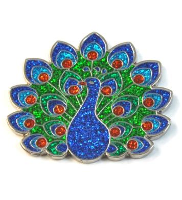 Navika Glitzy Ballmarker Pfau