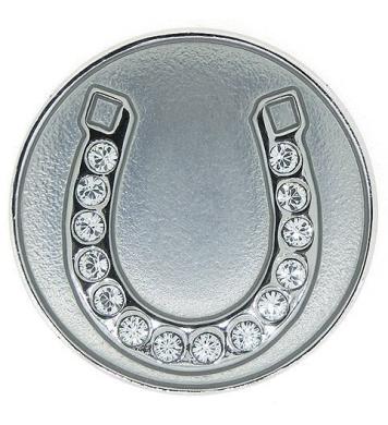 Navika Crystal Ballmarker Horseshoe, silber