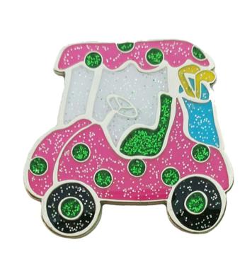 Navika Glitzy Ballmarker Pink Cart