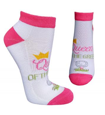 K. Bell Damen-Golfsocken Queen of the Green