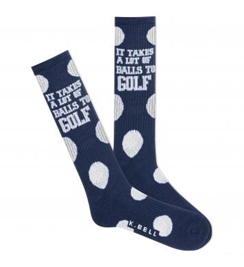 K. Bell Herren-Golfsocken Takes Balls To Golf