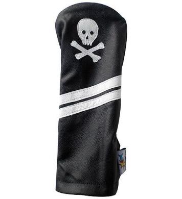 Sunfish Leder Headcover Ace Bones Skull, schwarz