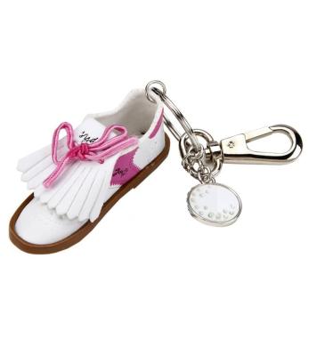 Sydney Love Golfschuh Schlüsselanhänger, weiß/pink