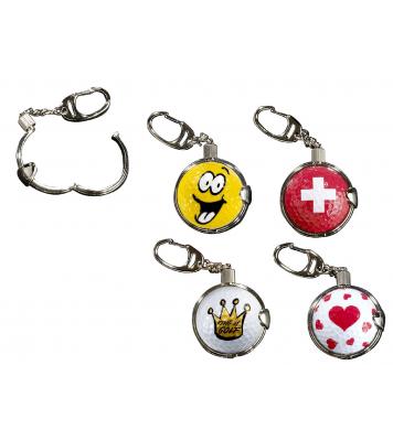 Schlüsselanhänger mit entnehmbarem Golfball