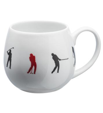 Kuschelbecher mit Golfmotiv