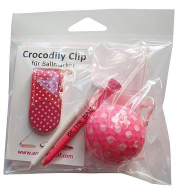 Crocodily Geschenk-Set 12 Polka Dot Pink